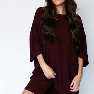 The Foxy Kind All Weekend Long Set in Plum